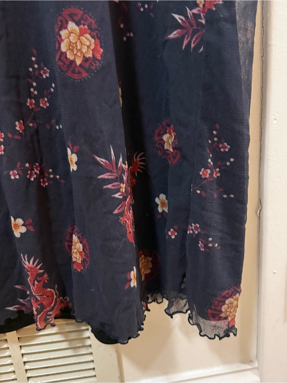 90s vintage 2-Piece Mesh Maxi-dress - Picture 3 of 6